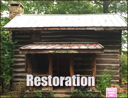 Historic Log Cabin Restoration  Hatteras, North Carolina